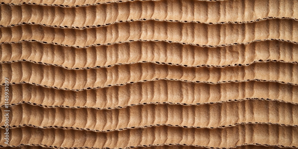 Poster brown corrugated cardboard texture is ideal for various applications, providing a useful background 
