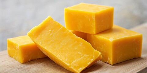 Delicious hard yellow cheese brick, known for its rich taste and texture, perfect for various culinary creations. Enjoy the unique flavors of this hard yellow cheese brick in your dishes.