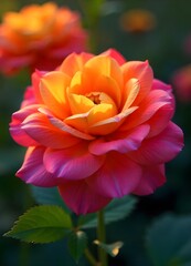 Fototapeta premium orange rose flower