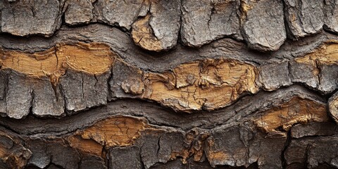 Natural tree bark texture background showcasing intricate patterns and details, perfect for highlighting the beauty of tree bark texture in various design projects and creative applications.
