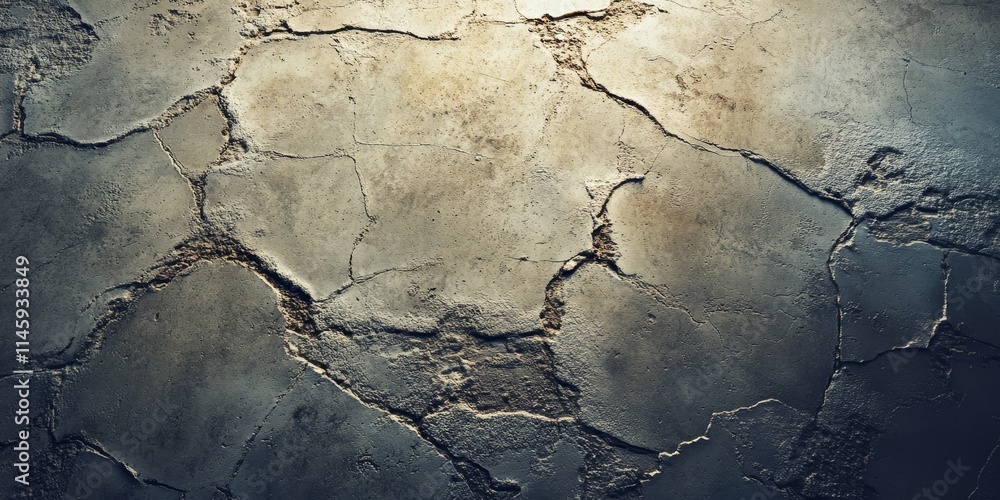Poster abstract background featuring a textured cement floor, showcasing the unique cement floor texture wi