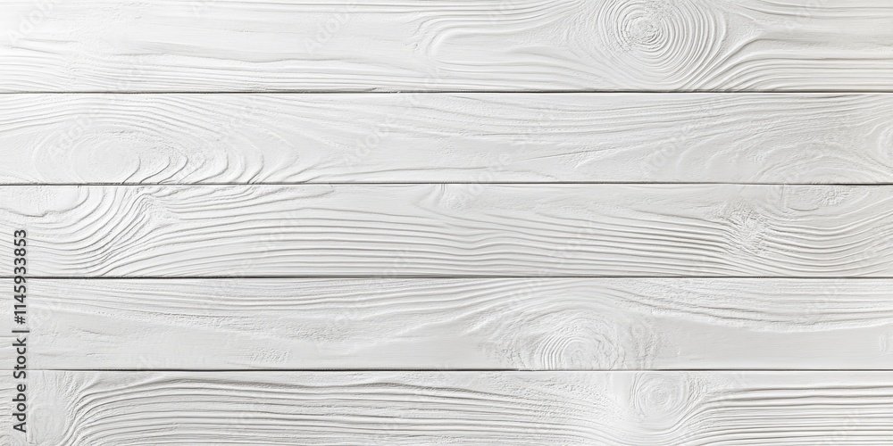 Poster overhead view of a textured background featuring white wooden planks showcases the unique patterns a