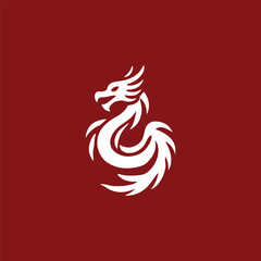 Fire dragon logo