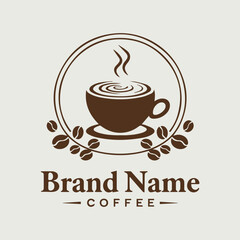 Minimal Coffee Brand Name Template

