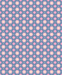 Flower pattern background for design. Colorful shapes seamless pattern background.