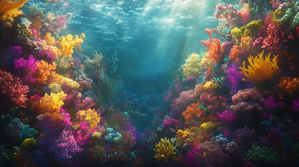 Vibrant Coral Reef Underwater Paradise 