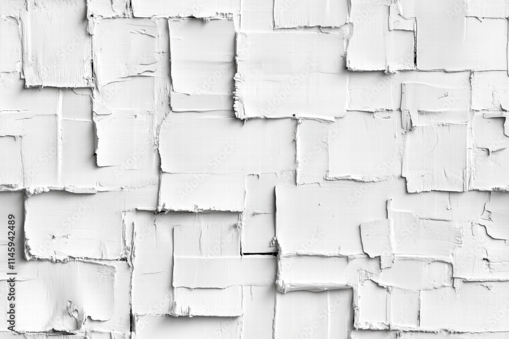 Poster seamless textured surface featuring overlapping white paint strokes, creating a layered effect. the 