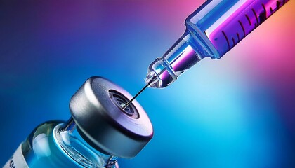 Vaccine vial dose flu shot drug needle syringe,medical concept vaccination hypodermic injection treatment disease care hospital prevention immunization illness disease