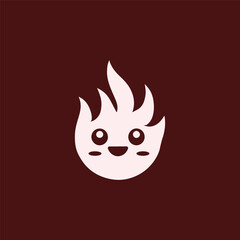 Flame mascot logo