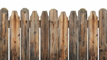 Fototapeta premium Rustic Wooden Fence with Five Planks