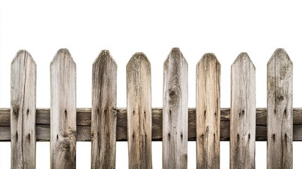 Rustic Wooden Fence Design for Simple Landscapes