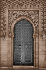 Arabic oriental styled door in Morocco