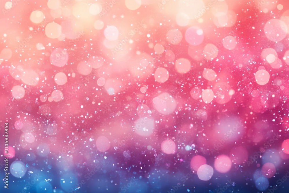 Aufkleber blurred bokeh lights creating a magical christmas atmosphere with colorful festive gradient backgrou