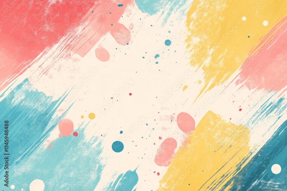 Aufkleber vibrant brushstrokes and splatters of color converge on a textured canvas, forming an expressive and