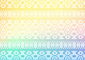 Soft pixel art tradition aztec mosaic background