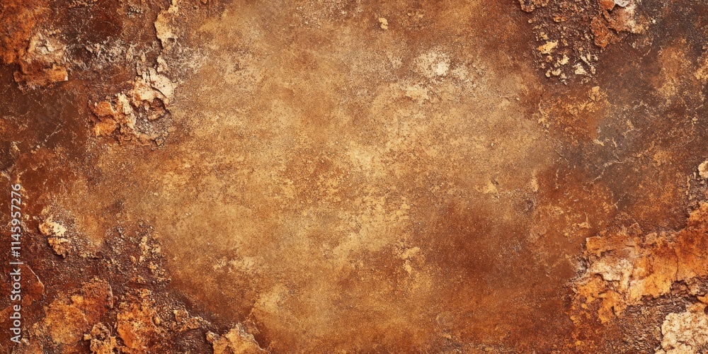 Poster vintage cement texture forms a unique brown abstract background, showcasing the beauty of design thr