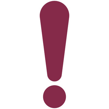 recommend clip art: maroon exclamation mark
