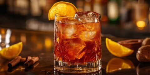 Delight in a tasty cocktail crafted to perfection at the bar, where the ambiance complements the refreshing taste of the tasty cocktail, making it a must try for all cocktail lovers.