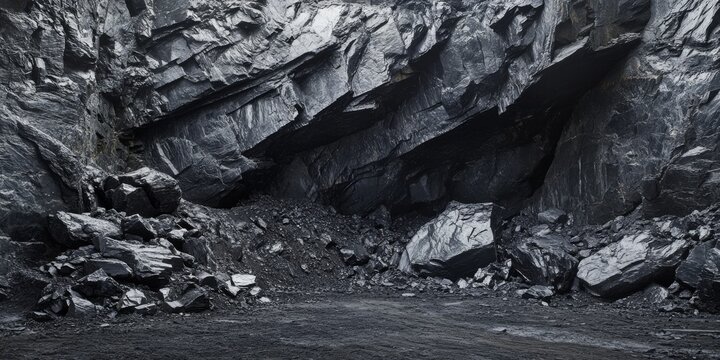 An awe inspiring graphite deposit showcases an abundance of rich mineral production and stones, creating a vibrant environment brimming with natural resources and industrial potential related to