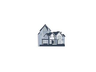 Logo house home real estate building