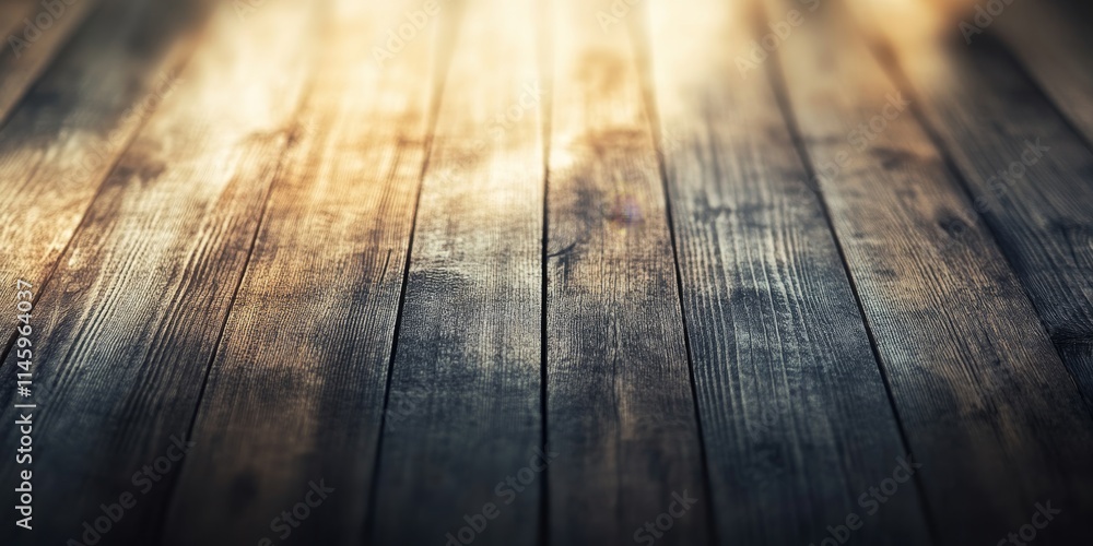 Poster out of focus image featuring a textured wooden plank background, creating a unique visual effect tha