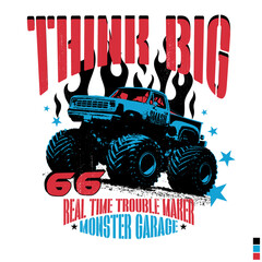 Cool monster truck racing design © Yasin