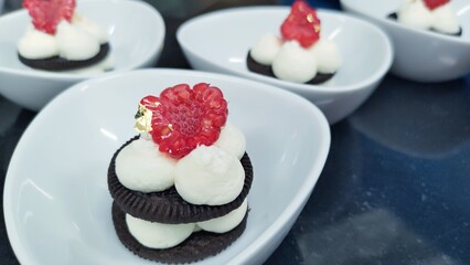 Mousse cake panacotta dessert 