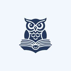 Owl book logo