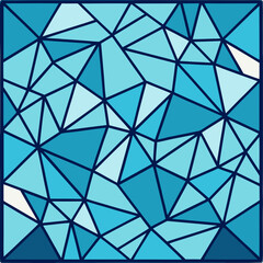 abstract geometric pattern modern mosaic with irregular glass pieces