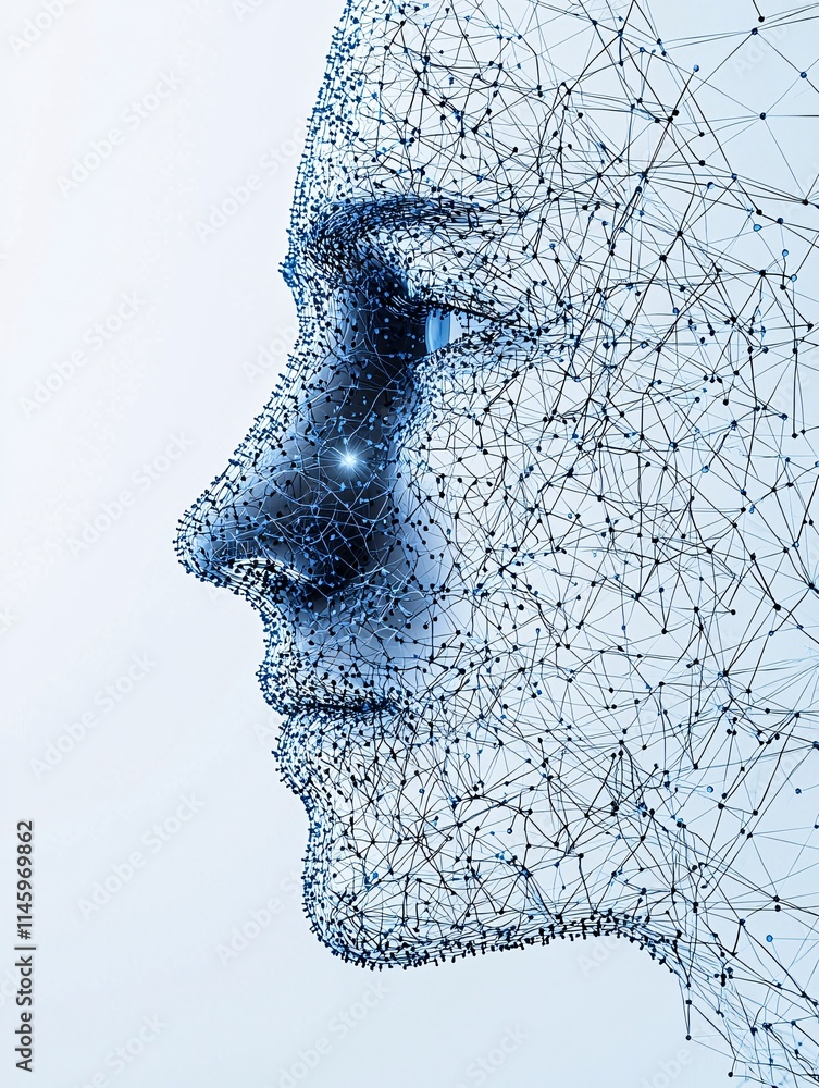 Poster an individual verifying identity through biometric face recognition as part of a secure online regis