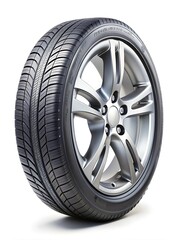 Obraz premium Car Wheel On White Background. Automotive Rim Photos. High-Resolution Vehicle Wheels. Auto Tire Images. Wheel Photography. Car Wheel Photos.
