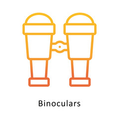 Binoculars  Vector Gradient icon. Eps 10 File 