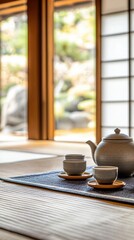 Serene Tea Ceremony: Tranquility in a Japanese Tea Room