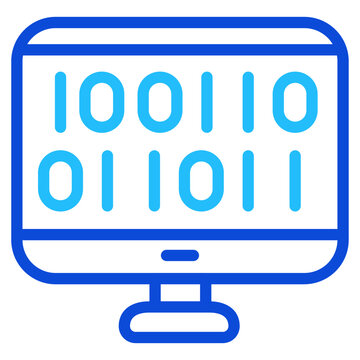 Binary code Duoline Icon
