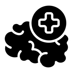 Brain health Solid Icon