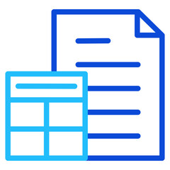 Fototapeta premium Calculation Duoline Icon
