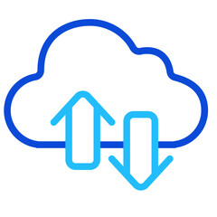 Cloud Duoline Icon