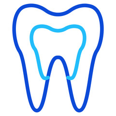 Dental teeth Duoline Icon