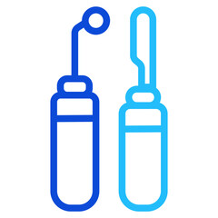 Dental tools Duoline Icon