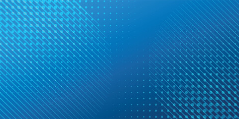 Fototapeta premium Minimal geometric background. Dynamic blue shapes composition with white lines. Abstract background modern hipster futuristic graphic. Vector abstract background texture design bright poster