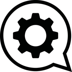 Simple vector icon chat