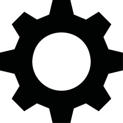 Simple vector icon gear