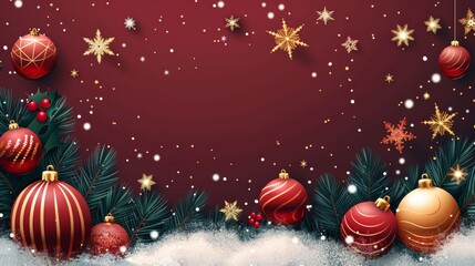 Naklejka premium Deck the Halls with Golden Glitter.