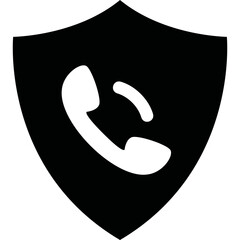Simple vector icon handset
