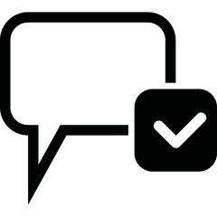 Fototapeta premium Simple vector icon chat