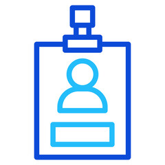 ID card Duoline Icon
