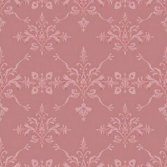 Pink Damask Seamless Pattern: A delicate and intricate damask pattern in soft pink, perfect for adding a touch of elegance to any design project.  