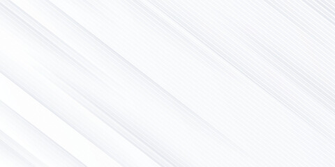 Obraz premium White luxury background with grey shadow diagonal stripes. Light elegant dynamic abstract BG. Trendy geometric neumorphism.