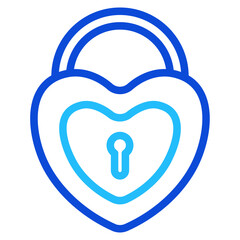 Love Lock Duoline Icon