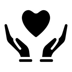 Obraz premium Love myself Solid Icon